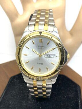 Citizen Men's Watch 5500-K06461 Quartz Silver Dial Two Tone Stainless Steel 36mm